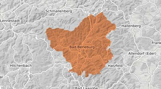 Mietspiegelkarte Bad Berleburg Bad Berleburg